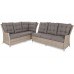 Лівий кутовий диван техноротанг Alicante Beige / Beige Melange