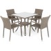 Садові меблі з техноратанга Sumba Square Beige Melange 4+1