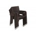 Садові меблі з техноратангу Sumba Square Brown 4+1 з подушками