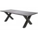 Садові меблі з техноротангу Bristol Alu 220 cm Grey / Grey Melange 8+1