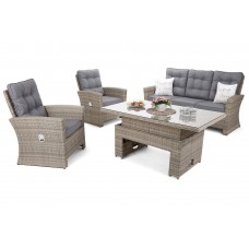 Садові меблі з техноротанга Minorka Beige / Grey