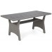 Садовий кутовий диван з техноратангу Lagos Muddy Grey / Black Melange