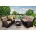 Садові меблі з техноратанга Siena Grande Brown Mat / Brown Melange