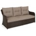 Садові меблі з техноротангу Bergamo Brown Mat / Brown Melange