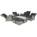 Садові меблі з техноратангу Trivento Plus Light Grey / Grey Melange