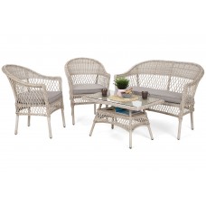 Садові меблі з техноротангу Arkadia Beige / Beige Melange
