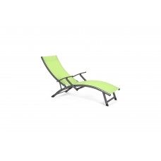 Алюмінієвий садовий шезлонг Summer Grey / Green Lemon