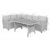 Садовий диван Lagos Dark Grey / Grey Melange II з техноратангу. видів