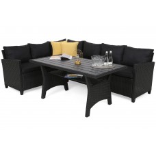Садовий диван Lagos Dark Grey / Grey Melange II з техноратангу. видів