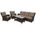 Садові меблі з техноратанга Siena Grande Brown Mat / Brown Melange II. видів