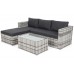 Садовий куточок з техноратангу Amalfi Light Grey / Grey Melange