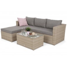 Садовий диван Amalfi Beige / Beige Melange з техноратангу