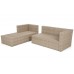 Садовий диван Amalfi Beige / Beige Melange з техноратангу