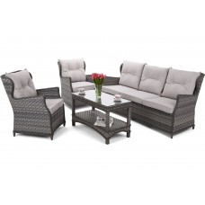 Садові меблі з техноратангу Siena Grande Grey / Light Grey