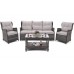 Садові меблі з техноратангу Siena Grande Grey / Light Grey