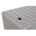 Кутовий комплект садових меблів Termoli White / Grey