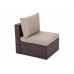Садовий диван Milano Dinner Brown / Taupe II з техноратангу. видів