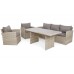 Садові меблі з техноратангу Santiago Beige / Beige Melange
