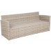 Садові меблі з техноратангу Santiago Beige / Beige Melange