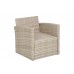 Садові меблі з техноратангу Santiago Beige / Beige Melange