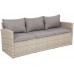 Садові меблі з техноратангу Santiago Beige / Beige Melange
