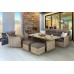 Садові меблі з техноратанга Bergamo Beige / Beige Melange
