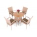 Меблі з техноротангу Mori Round Elegant Beige 4+1