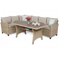 Садовий диван Lagos Beige / Ecru II з техноратангу. видів