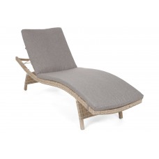 Садовий шезлонг з техноратангу Marbella Beige / Beige Melange