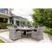 Садові меблі з техноротангу Bristol Round Elegant 180 см Grey / Grey Melange 8+1