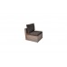 Кутовий диван Milano Dinner Dark Brown з техноратангу