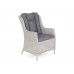 Садові меблі з техноратангу Bristol Round Elegant 150 см White / Grey 6+1