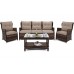 Садові меблі з техноротангу Siena Grande Brown / Taupe