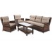 Садові меблі з техноротангу Siena Grande Brown / Taupe