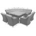 Кутові садові меблі з техноротангу Windsor Grey / Light Grey