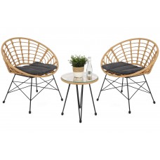 Садові меблі з техноротангу Loreto Beige / Grey