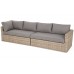 Садовий диван з техноротангу Santorini Beige / Beige Melange