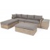 Садовий диван з техноротангу Santorini Beige / Beige Melange