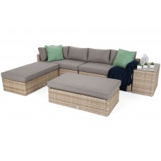 Садовий диван з техноротангу Santorini Beige / Beige Melange