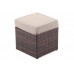 Садовий диван Milano Dinner Brown / Taupe II з техноратангу. видів
