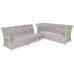 Кутовий комплект садових меблів правий California Light Grey / Grey Melange