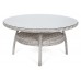 Садові меблі з технораттанга Bristol Round Elegant 150 см Light Gray / Grey Melange 6+1 виставка