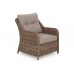 Кутові садові меблі з техноротангу Windsor Brown Mat / Brown Melange
