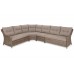 Кутові садові меблі з техноротангу Windsor Brown Mat / Brown Melange
