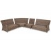 Кутові садові меблі з техноротангу Windsor Brown Mat / Brown Melange