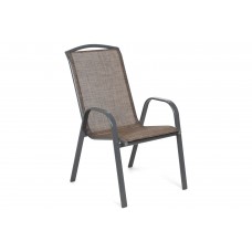 Металеве садове крісло Atlanta Grey / Brown Melange