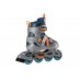 Дитячі роликові ковзани Nils Extreme NJ1828A розм. L 39-42 сіро-оранжевий