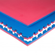 Килимок-пазл татамі inSPORTline Malmeida 100 x 100 x 4 см Колір Червоно-Синій