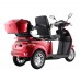 Two-Person Three-Wheel Electric Scooter inSPORTline Zorica Duo Colour Red