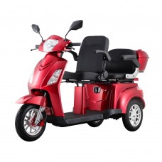 Two-Person Three-Wheel Electric Scooter inSPORTline Zorica Duo Colour Red